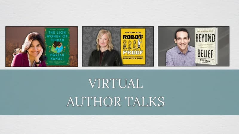 Promotional image for Virtual Author Series: May